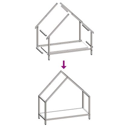 Стойка за дърва за огрев бяла Студено валцувана стомана