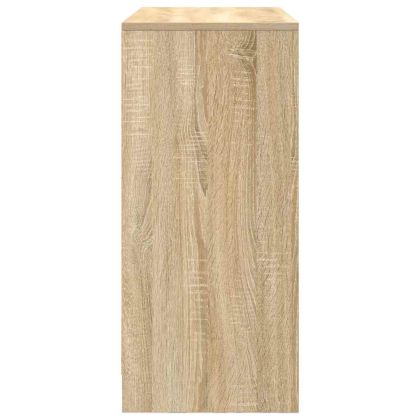 Бюфет с чекмеджета и вратички, дъб сонома, 70,5x34x74,5 см