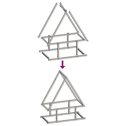 Стойка за дърва за огрев бяла Студено валцувана стомана