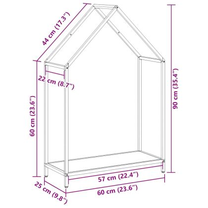 Стойка за дърва за огрев маслиненозелена 60x25x90 см