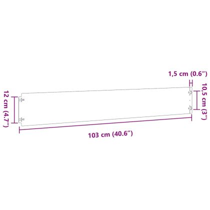 Кантчета за тревни площи 30 бр. 15x103 см Неръждаема стомана