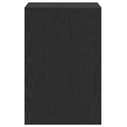 Бюро, черно и дъб, 101x50x76,5 см, инженерно дърво