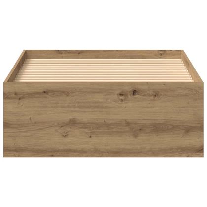 Рамка за легло без матрак дъб артизан 75x190 см инженерно дърво