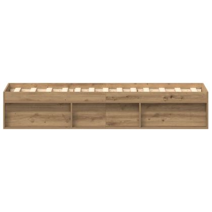 Рамка за легло без матрак дъб артизан 75x190 см инженерно дърво