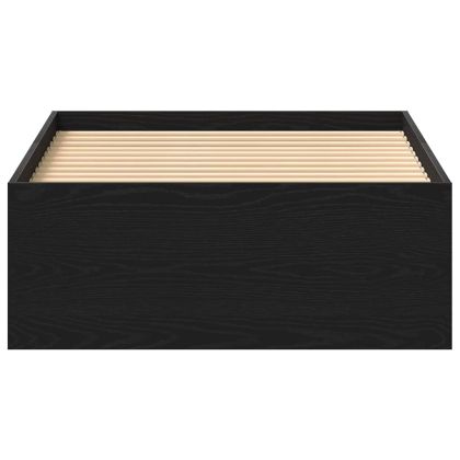 Рамка за легло без матрак Черен дъб 90x190 см инженерно дърво