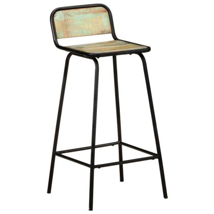 Бар столове, 2 бр, регенерирано дърво масив