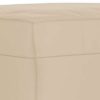 Табуретка, кремава, 70x55x41 см, плат микрофибър