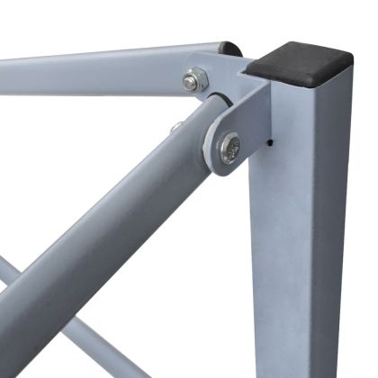 Сгъваема парти шатра с 2 странични стени 2x2 м стомана антрацит