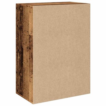 Шкаф за обувки, старо дърво, 60x35x84 см, инженерно дърво