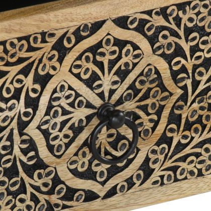 Нощно шкафче, 40x33x46 см, масивно мангово дърво