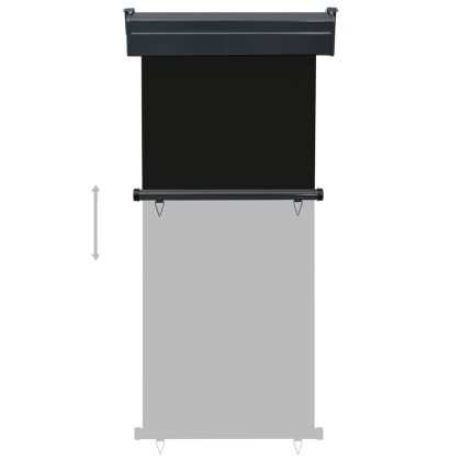 Вертикална тента за балкон, 85x250 см, черна