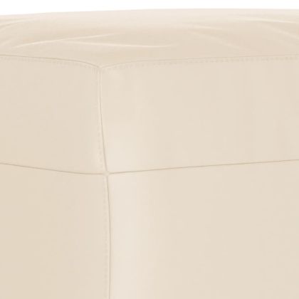 Комплект дивани от 3 части с възглавници бежов плат микрофибър