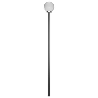 Стълб за градинска лампа с 2 сфери 220 см