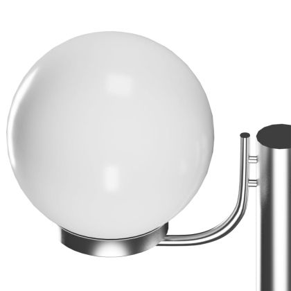 Стълб за градинска лампа с 2 сфери 220 см