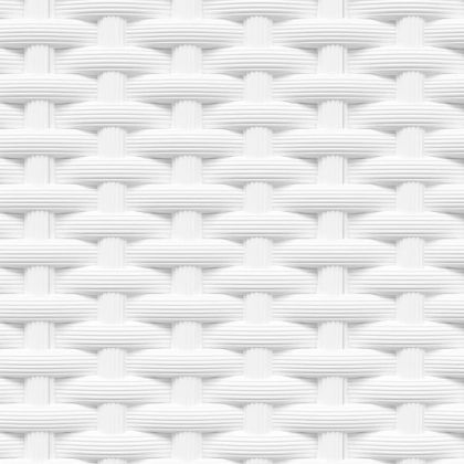 Кашпи, 4 бр, Бели, 30x30x37 см, полипропилен