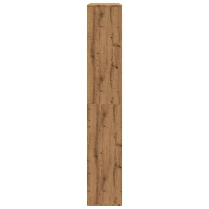 Библиотека, дъб артизан, 100x33x187,5 см, инженерно дърво