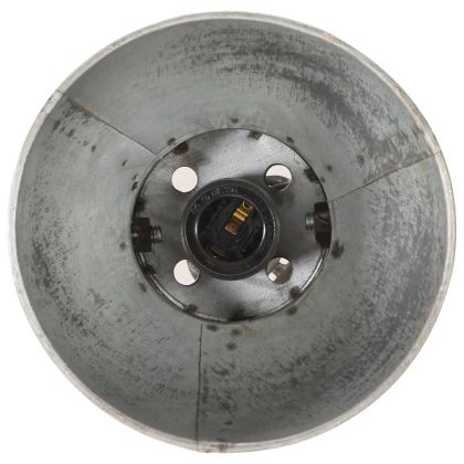 Подова лампа с 2 абажура, сребриста, E27, чугун