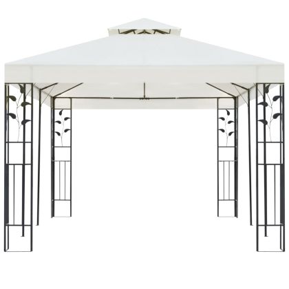 Шатра с двоен покрив, бяла, 6x3 м, стомана