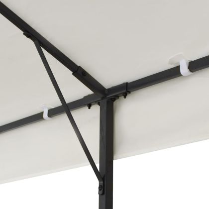 Шатра с двоен покрив, бяла, 6x3 м, стомана