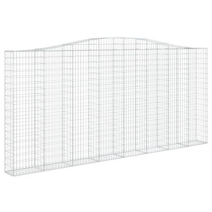 Дъговидна габионна кошница 400x30x180/200 см поцинковано желязо