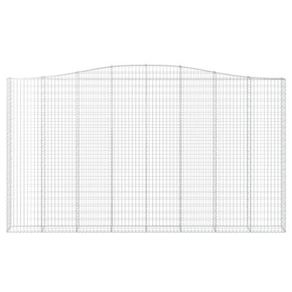 Габионни кошници арка 2 бр 400x30x220/240 см поцинковано желязо