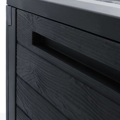 Градински сандък за съхранение, антрацит, 58,5x46x55 см, PP