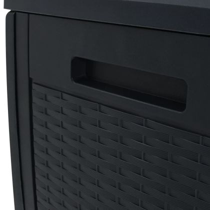 Градински сандък за съхранение антрацит 119x48x60 см PP