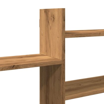 Стенен рафт, дъб артизан, 167,5x18x68 см, инженерно дърво