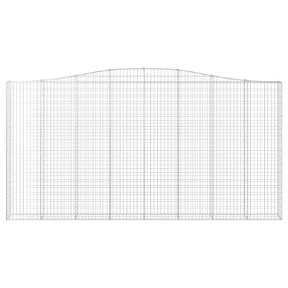 Дъговидна габионна кошница 400x30x200/220 см поцинковано желязо