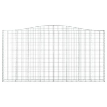 Габионни кошници арка 2 бр 400x30x200/220 см поцинковано желязо