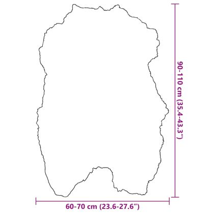 Покривало за стол от исландска овча кожа кремаво 70x110 см