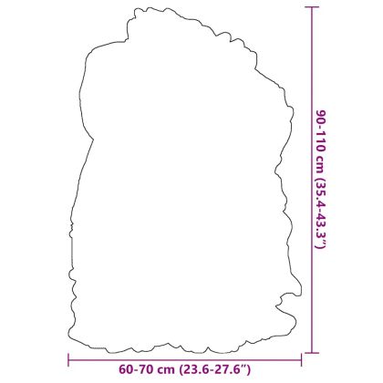 Покривало за стол от исландска овча кожа кафяво 70x110 см