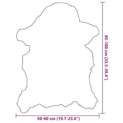 Овча кожа, кремава, (60-70)x(90-100) см