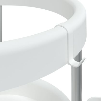 Количка за почистване с кошница за съхранение, алуминий