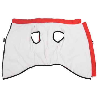 Кучешко палто ремък Водоустойчиво светлоотразително червено L48