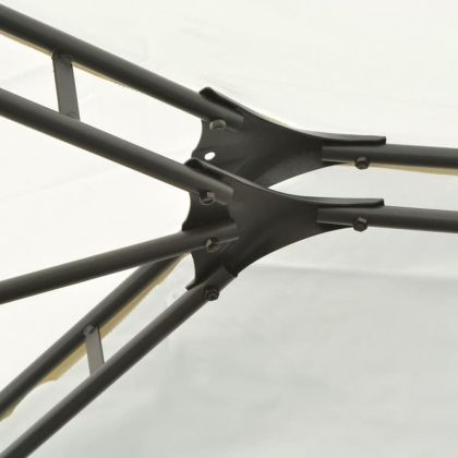 Градинска шатра със завеси, 4x3 м, бяла