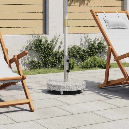 Основа за чадър, гранит, 30 кг, кръгла, сива