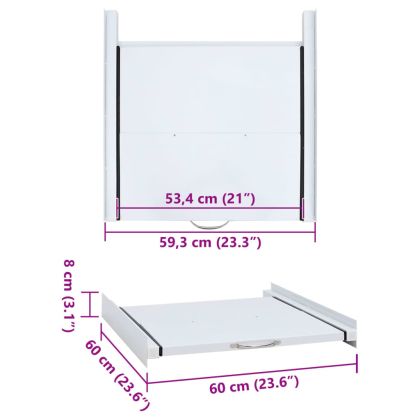 Кит за свързване на пералня със сушилня с издърпващ се рафт