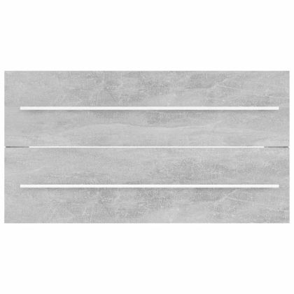 Комплект мебели за баня от 2 части, бетонно сив, ПДЧ