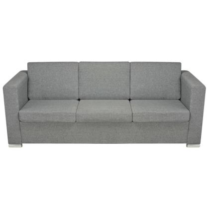 Комплект дивани, мека мебел от две части, светло сиво