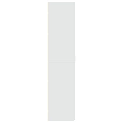 Висок шкаф, бял, 70x42,5x185 см, инженерно дърво