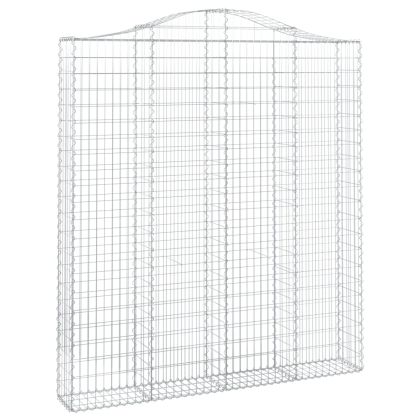 Габионни кошници арка 3 бр 200x30x220/240 см поцинковано желязо