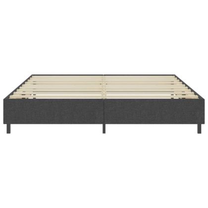 Рамка за боккспринг легло, тъмносива, текстил, 200x200 см