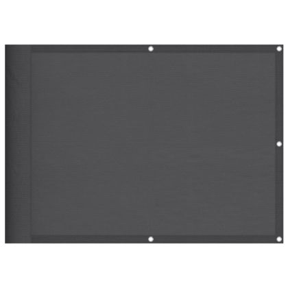 Балконски параван антрацит 75x1000 см 100% полиестер оксфорд