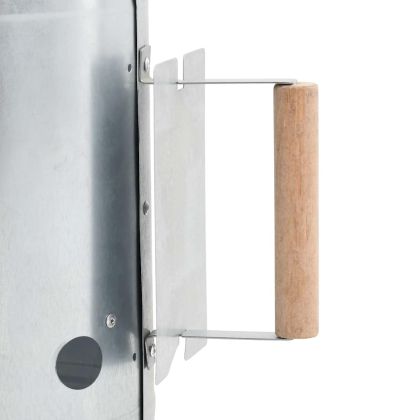 Съд за разпалване на дървени въглища, поцинкована стомана