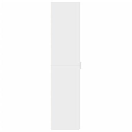 Висок шкаф, бял, 30x42,5x185 см, инженерно дърво