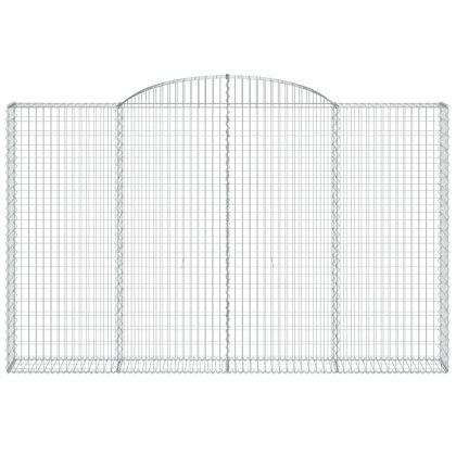 Габионни кошници арка 4 бр 300x30x180/200 см поцинковано желязо