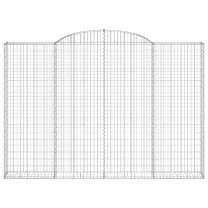 Дъговидна габионна кошница 300x30x200/220 см поцинковано желязо