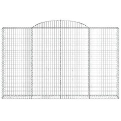 Габионни кошници арка 2 бр 300x30x180/200 см поцинковано желязо
