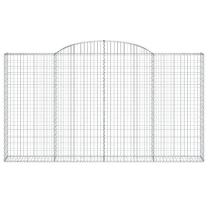 Габионни кошници арка 4 бр 300x30x160/180 см поцинковано желязо
